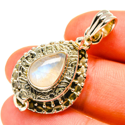 Rainbow Moonstone Pendants handcrafted by Ana Silver Co - PD760064