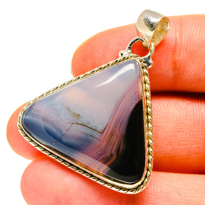 Botswana Agate Pendants handcrafted by Ana Silver Co - PD760068