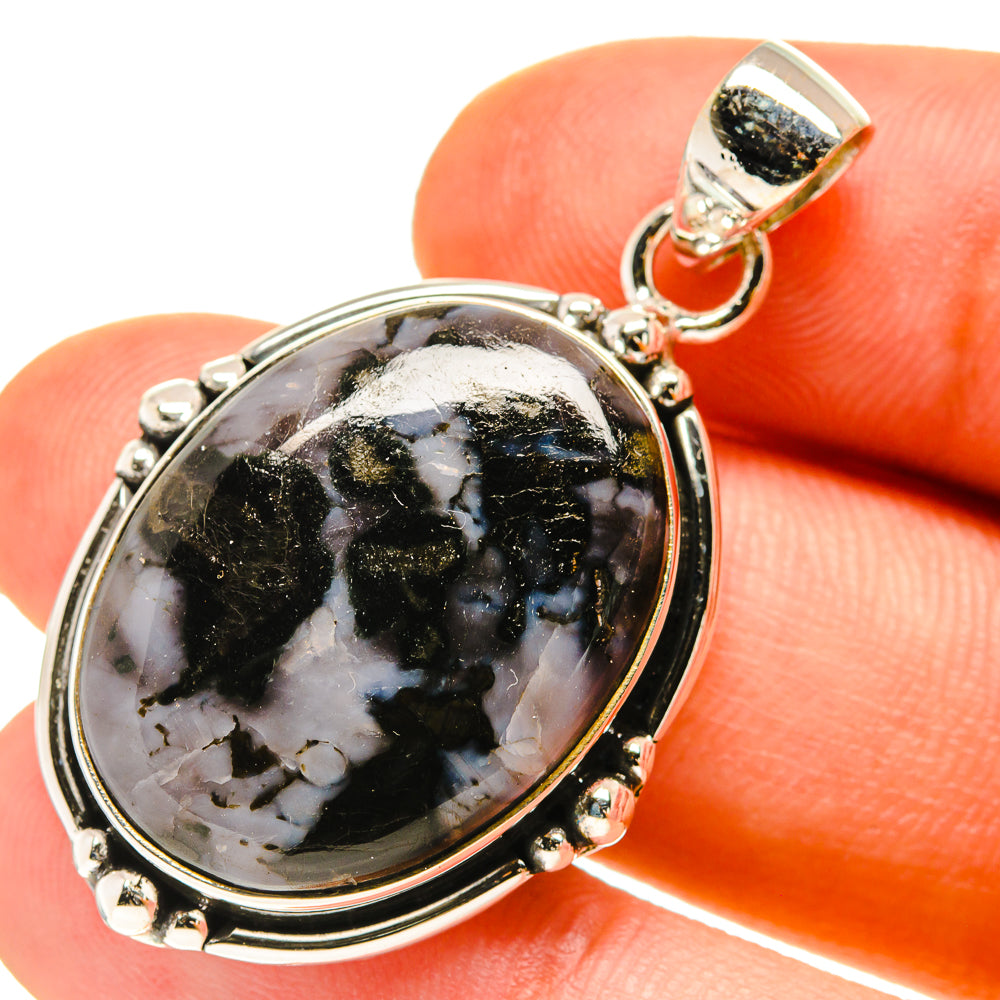 Gabbro Stone Pendants handcrafted by Ana Silver Co - PD760076