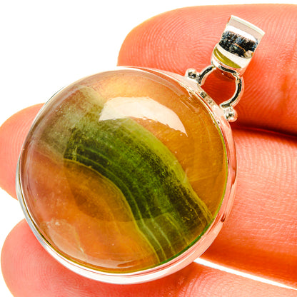 Green Fluorite Pendants handcrafted by Ana Silver Co - PD760080