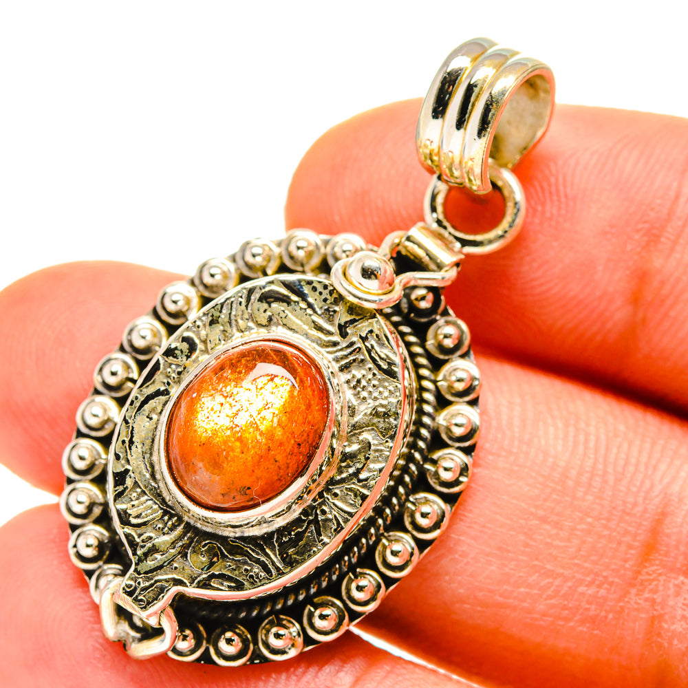 Sunstone Pendants handcrafted by Ana Silver Co - PD760093