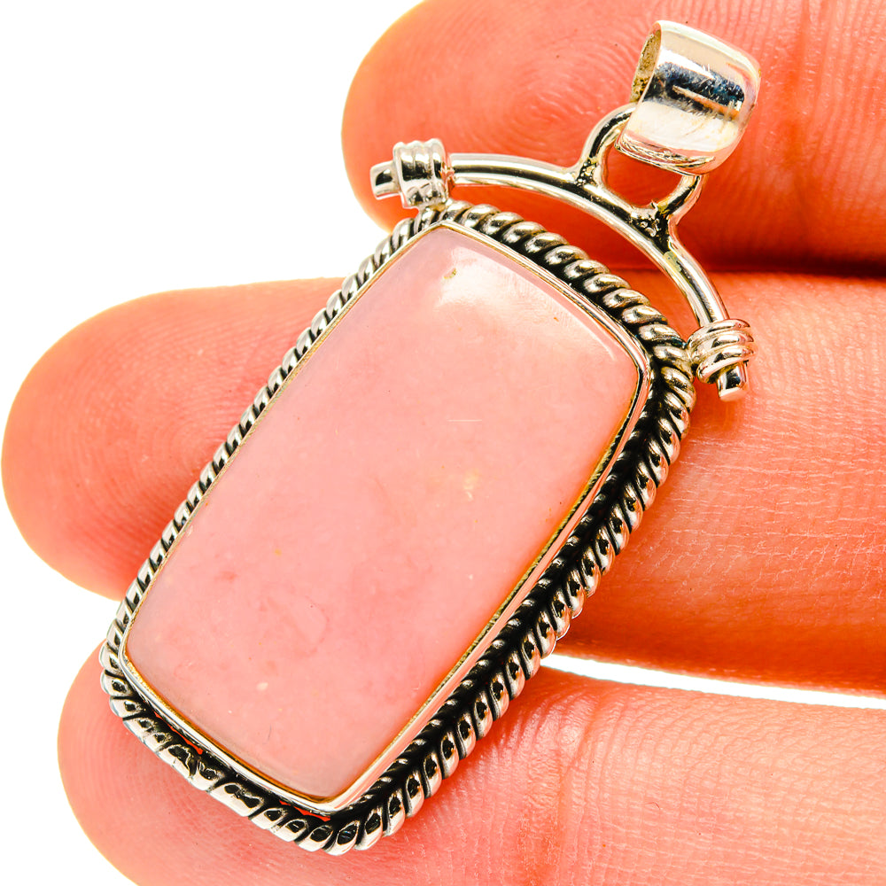 Pink Opal Pendants handcrafted by Ana Silver Co - PD760098