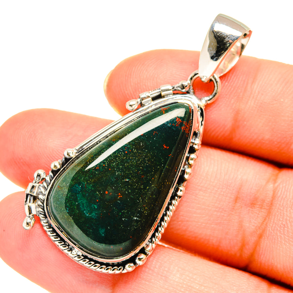 Bloodstone Pendants handcrafted by Ana Silver Co - PD7601