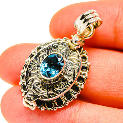 Blue Topaz Pendants handcrafted by Ana Silver Co - PD760101
