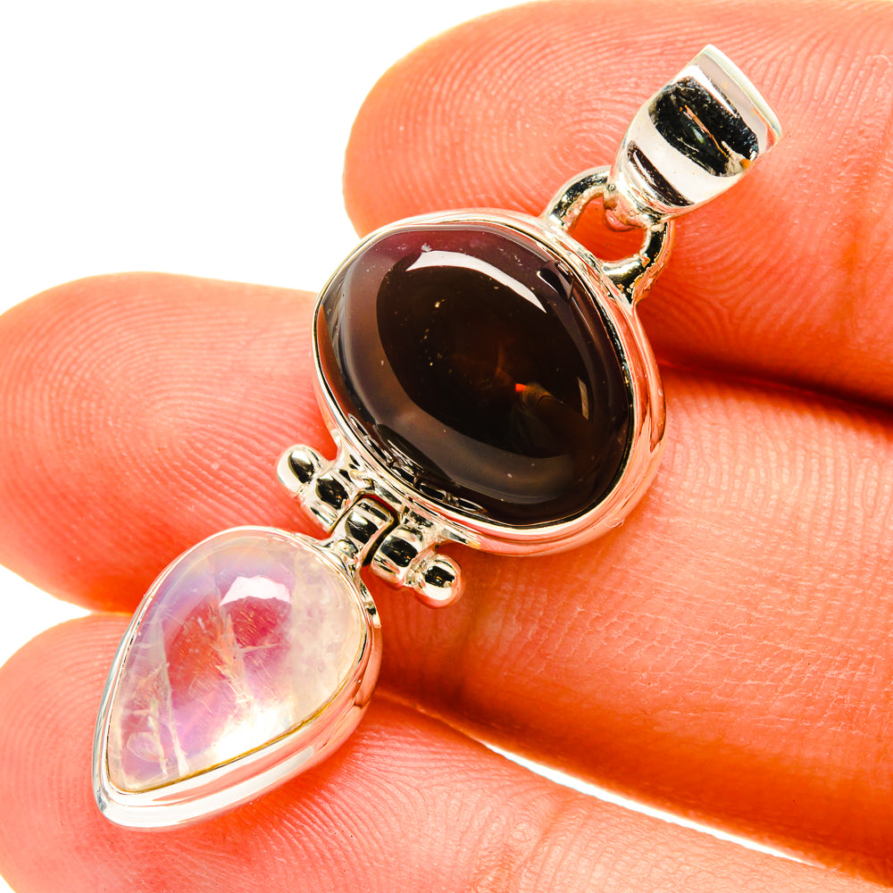 Mexican Fire Agate Pendants handcrafted by Ana Silver Co - PD760107