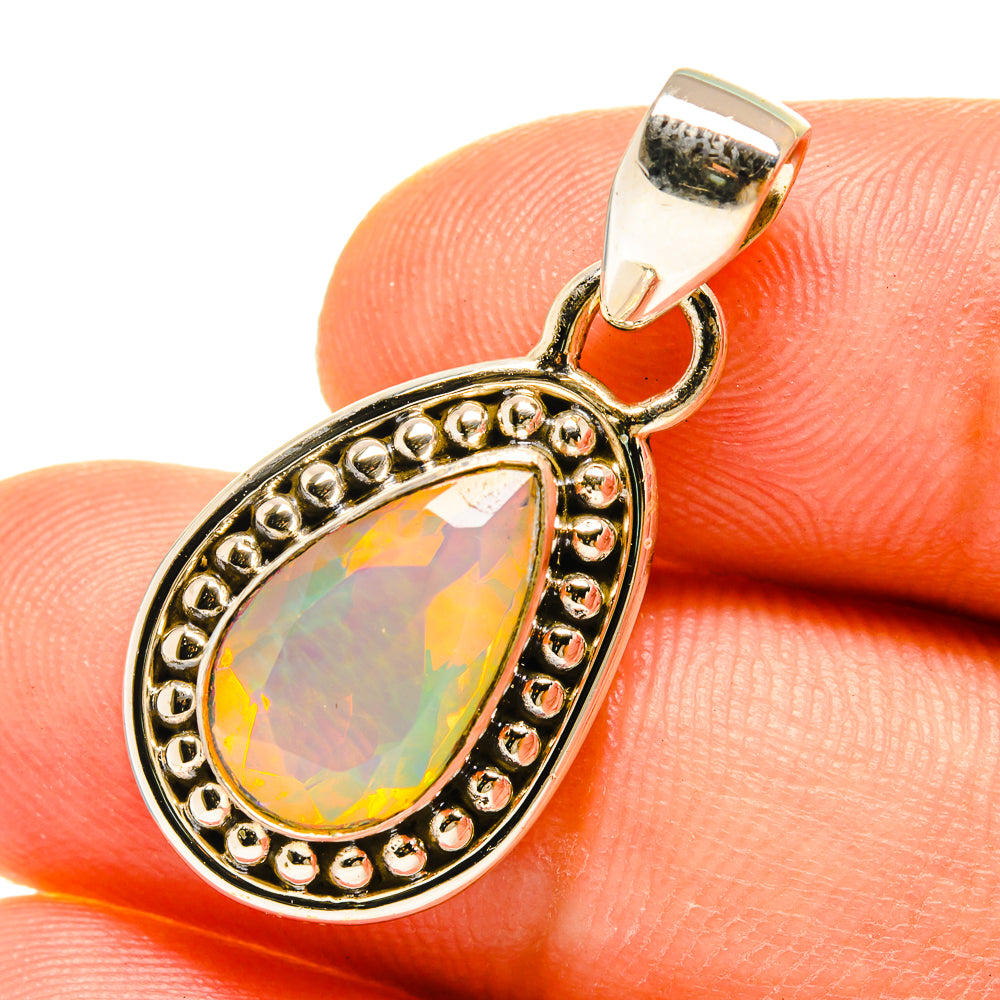 Ethiopian Opal Pendants handcrafted by Ana Silver Co - PD760109
