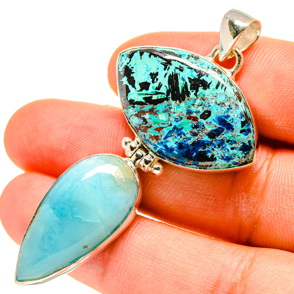Shattuckite Pendants handcrafted by Ana Silver Co - PD760111