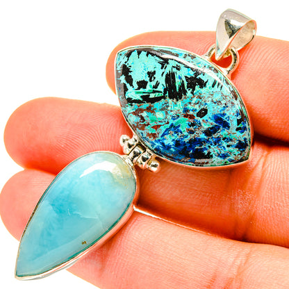 Shattuckite Pendants handcrafted by Ana Silver Co - PD760111