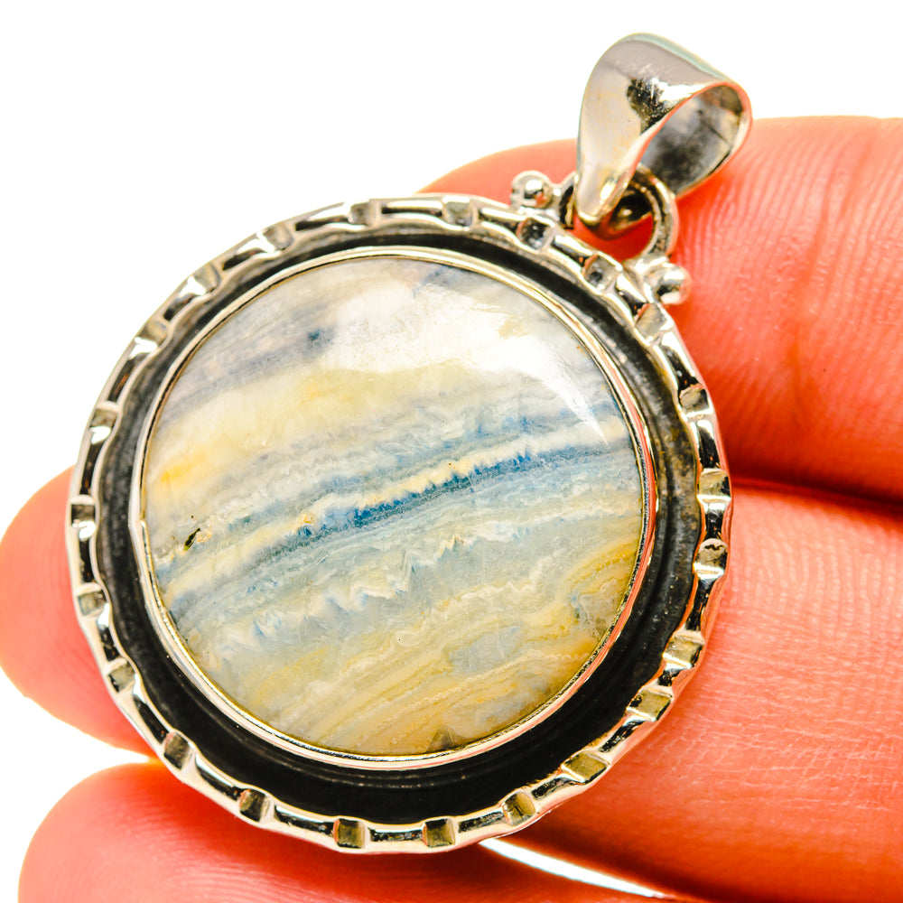 Blue Scheelite Pendants handcrafted by Ana Silver Co - PD760113