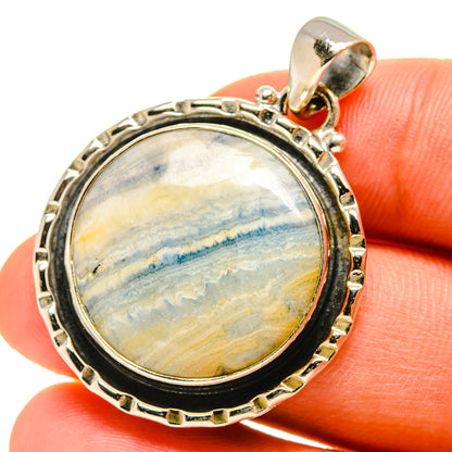 Blue Scheelite Pendants handcrafted by Ana Silver Co - PD760113