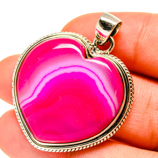 Pink Botswana Agate Pendants handcrafted by Ana Silver Co - PD760125