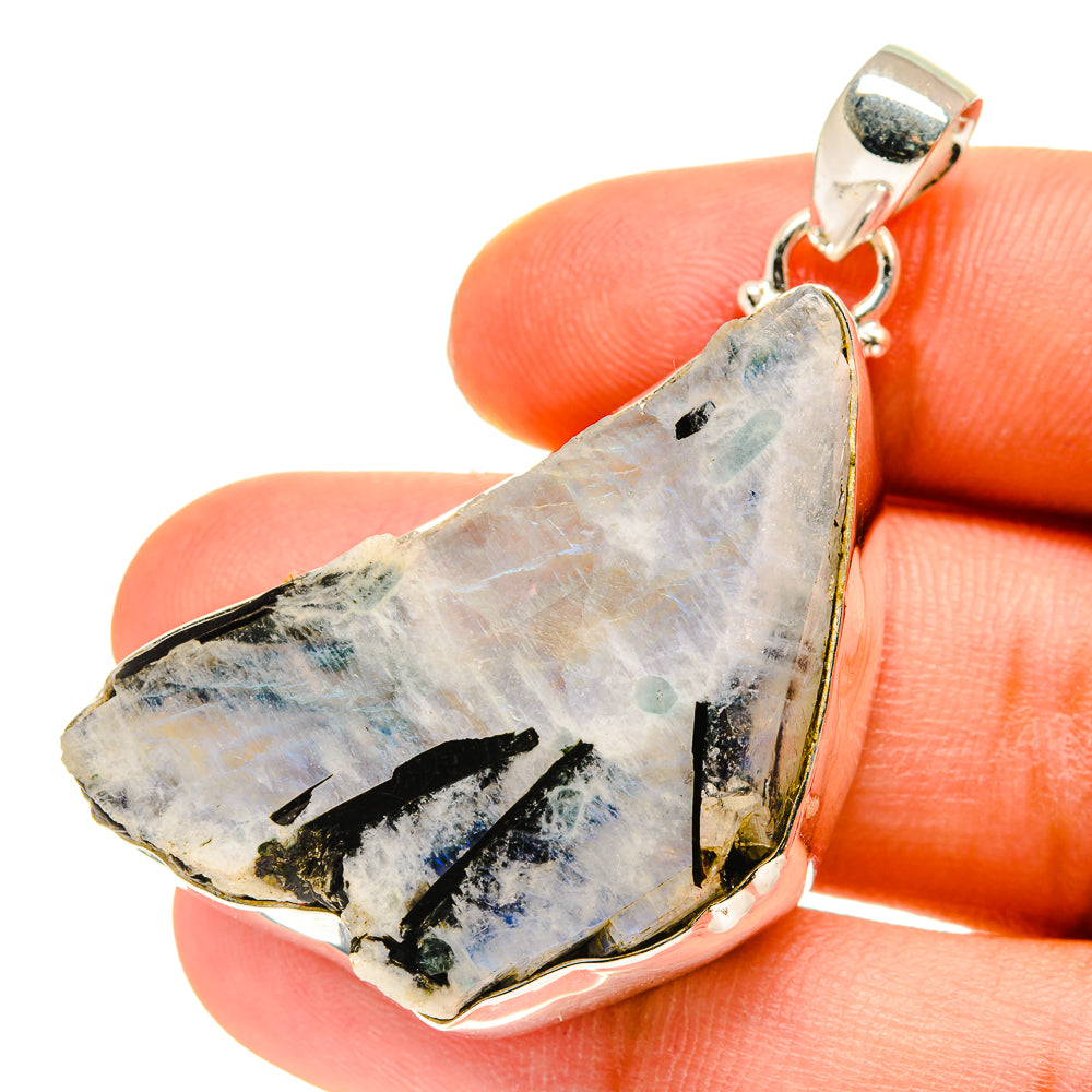 Rainbow Moonstone Pendants handcrafted by Ana Silver Co - PD760131