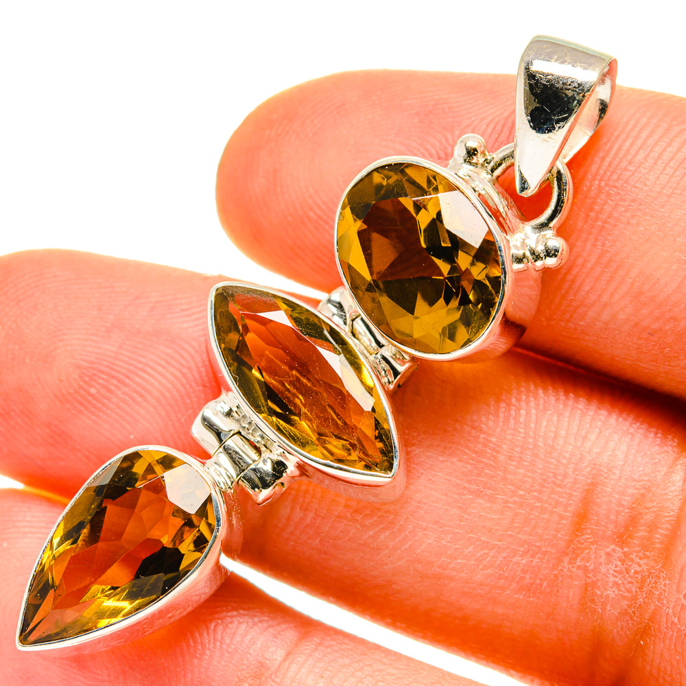 Citrine Pendants handcrafted by Ana Silver Co - PD760134