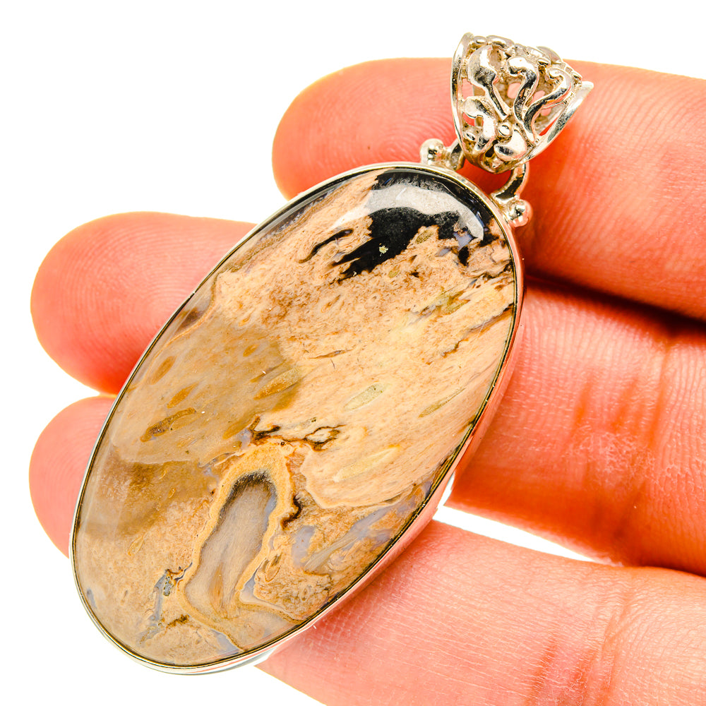 Peanut Wood Jasper Pendants handcrafted by Ana Silver Co - PD760142
