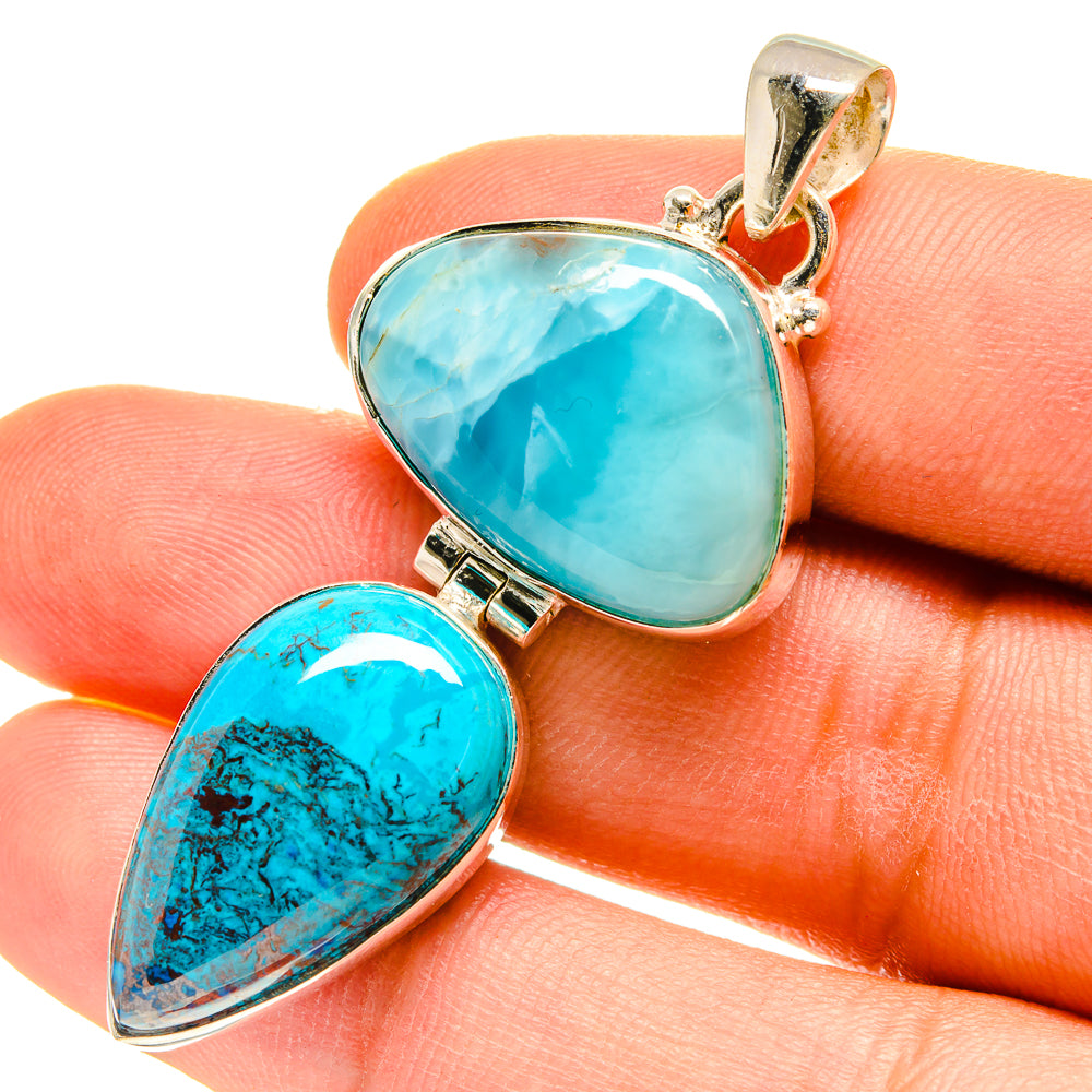 Shattuckite Pendants handcrafted by Ana Silver Co - PD760145