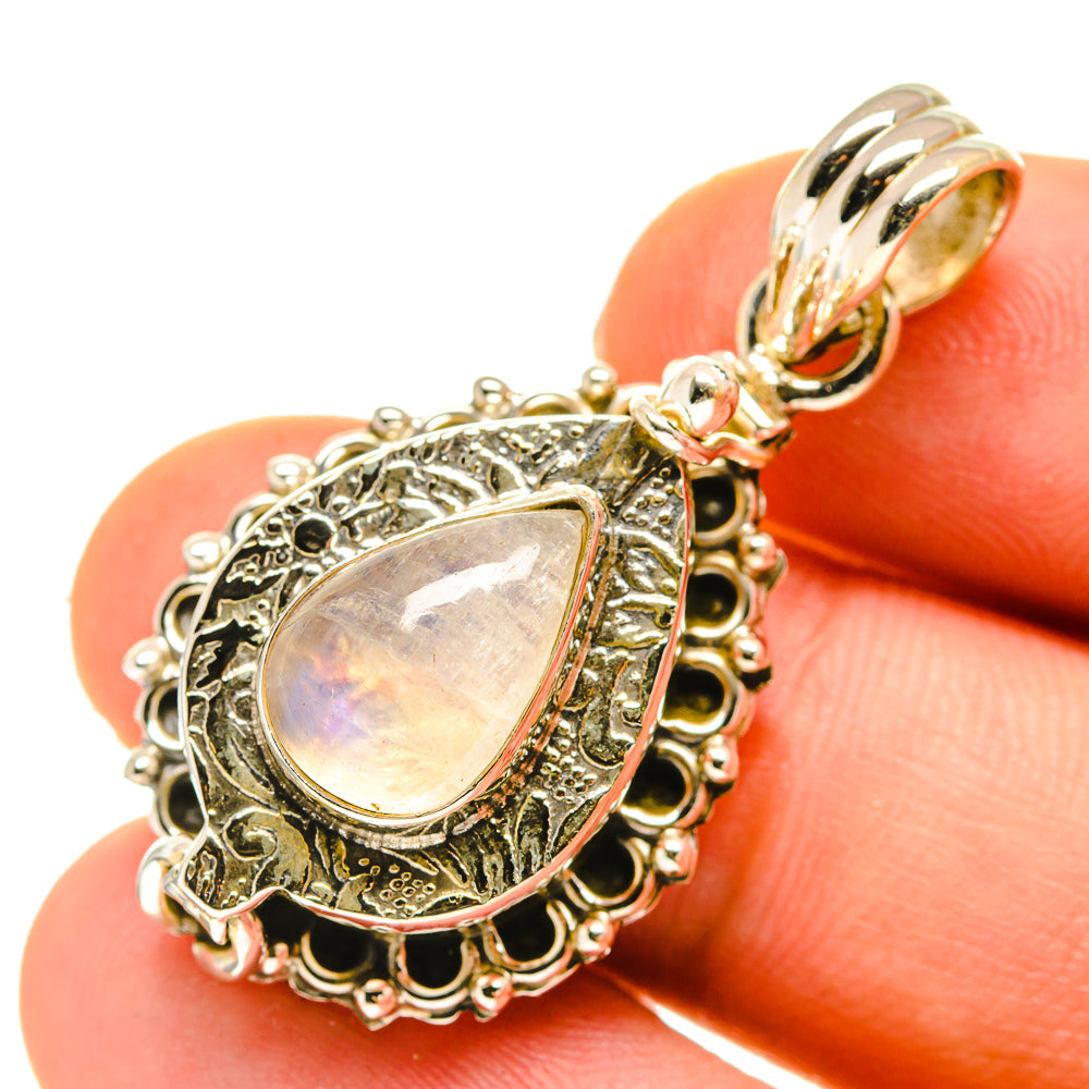 Rainbow Moonstone Pendants handcrafted by Ana Silver Co - PD760157