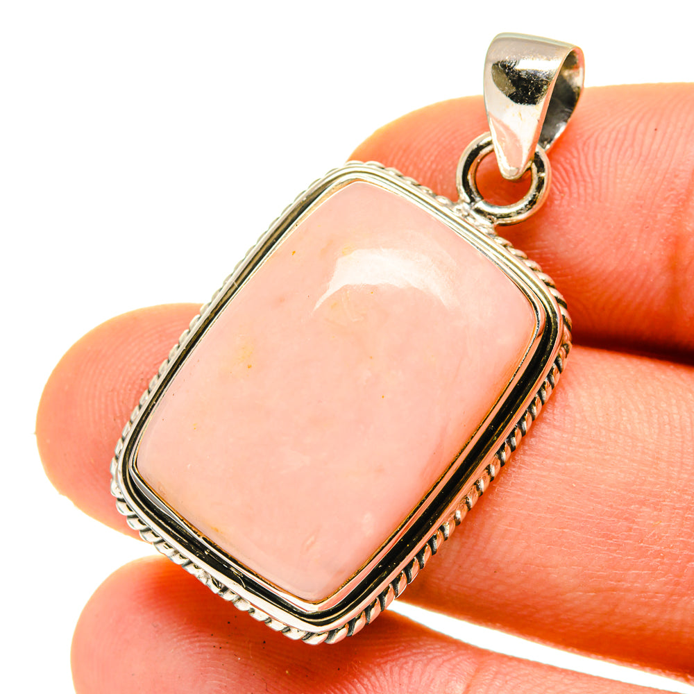 Pink Opal Pendants handcrafted by Ana Silver Co - PD760159