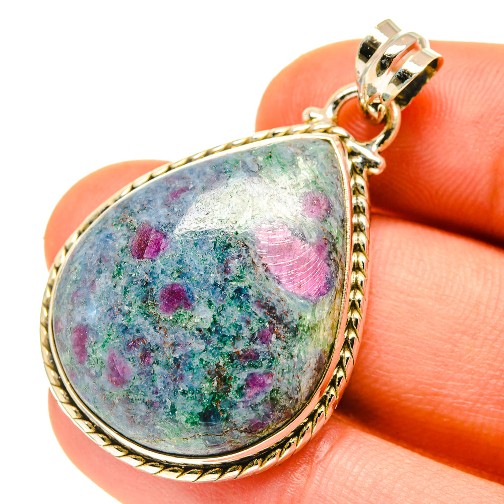 Ruby Fuchsite Pendants handcrafted by Ana Silver Co - PD760161