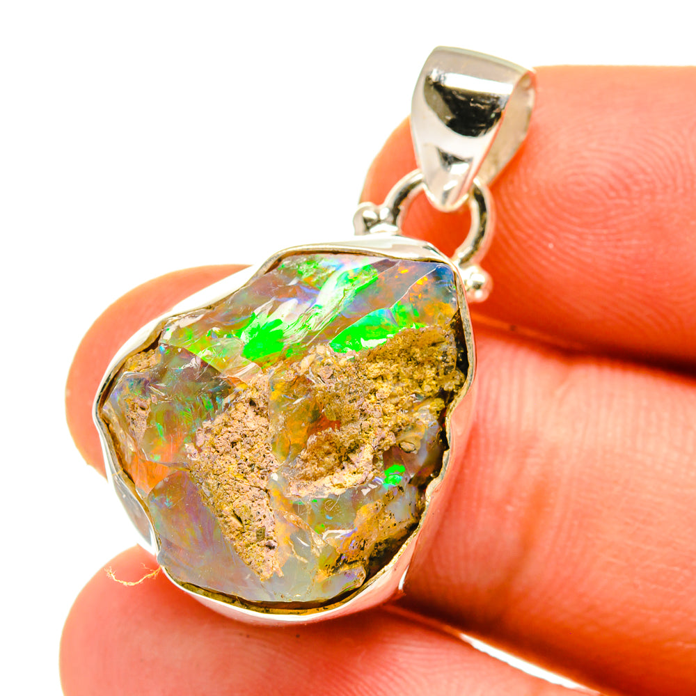 Ethiopian Opal Pendants handcrafted by Ana Silver Co - PD760168
