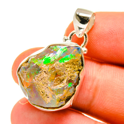 Ethiopian Opal Pendants handcrafted by Ana Silver Co - PD760168
