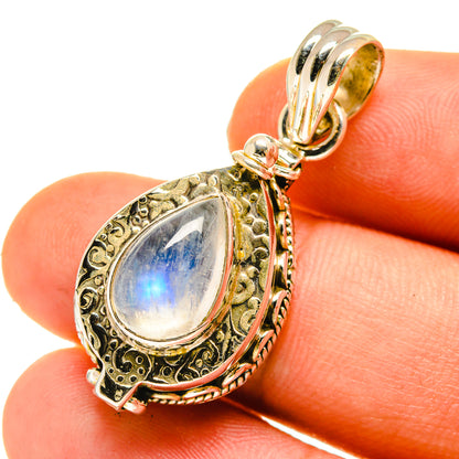Rainbow Moonstone Pendants handcrafted by Ana Silver Co - PD760175