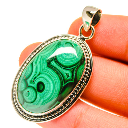 Malachite Pendants handcrafted by Ana Silver Co - PD760177