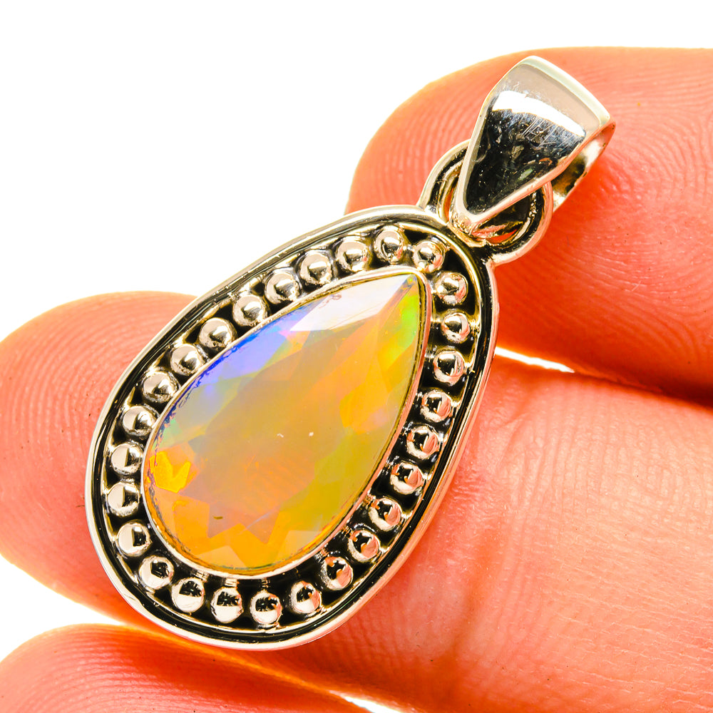 Ethiopian Opal Pendants handcrafted by Ana Silver Co - PD760183