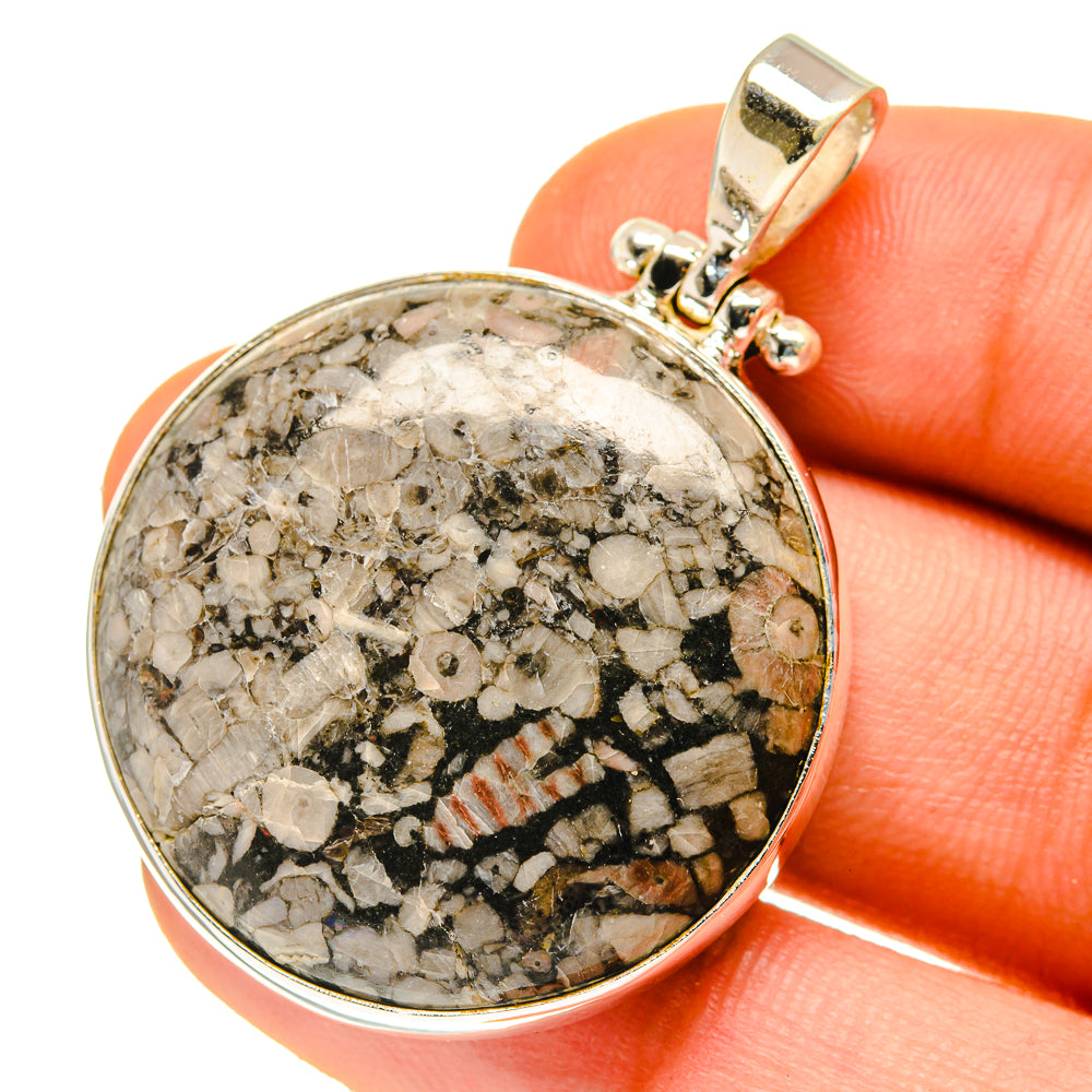 Crinoid Fossil Pendants handcrafted by Ana Silver Co - PD760191