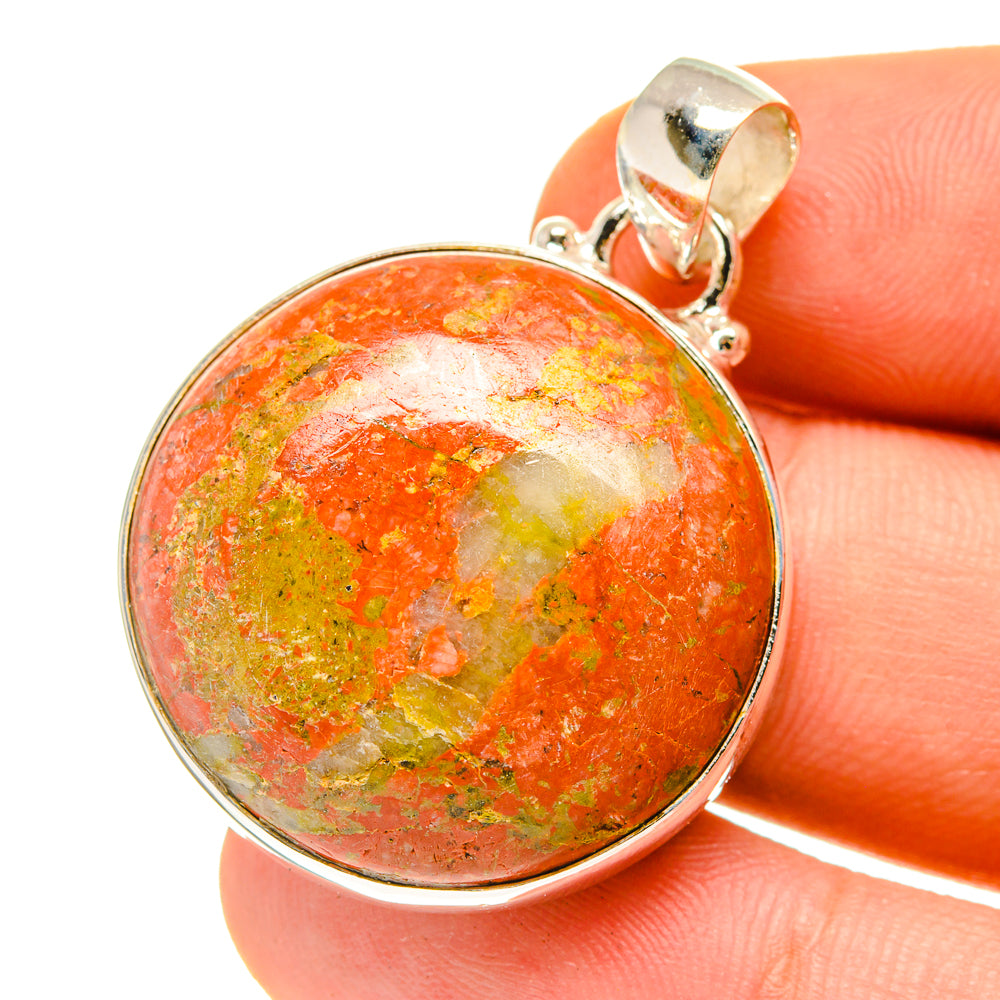 Unakite Pendants handcrafted by Ana Silver Co - PD760198