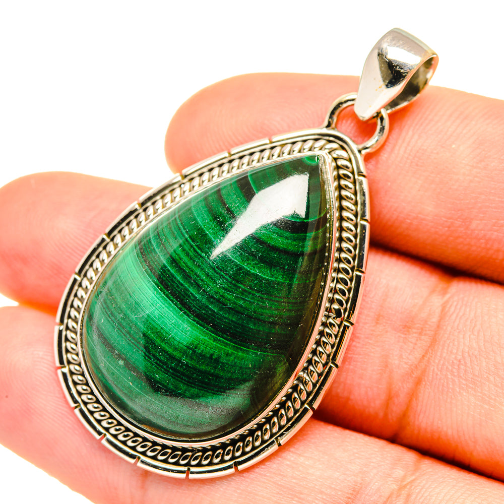 Malachite Pendants handcrafted by Ana Silver Co - PD7602