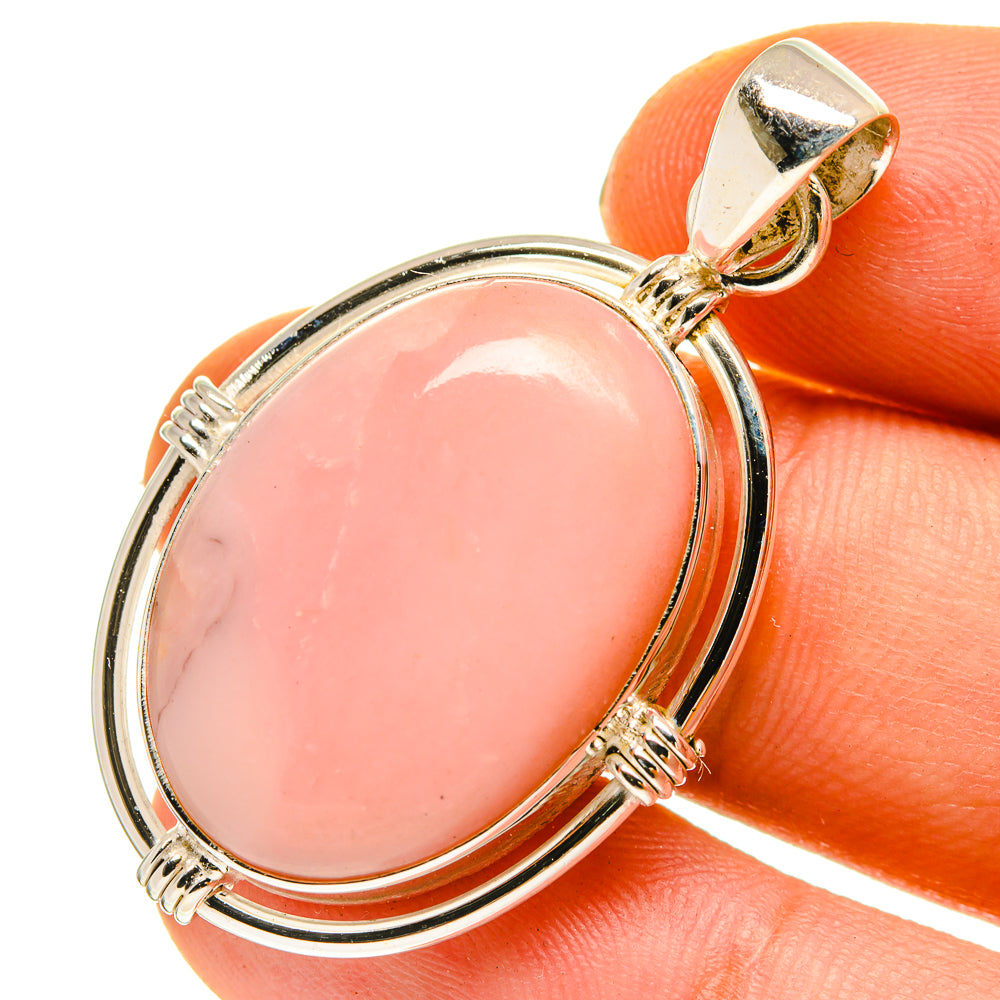 Pink Opal Pendants handcrafted by Ana Silver Co - PD760202