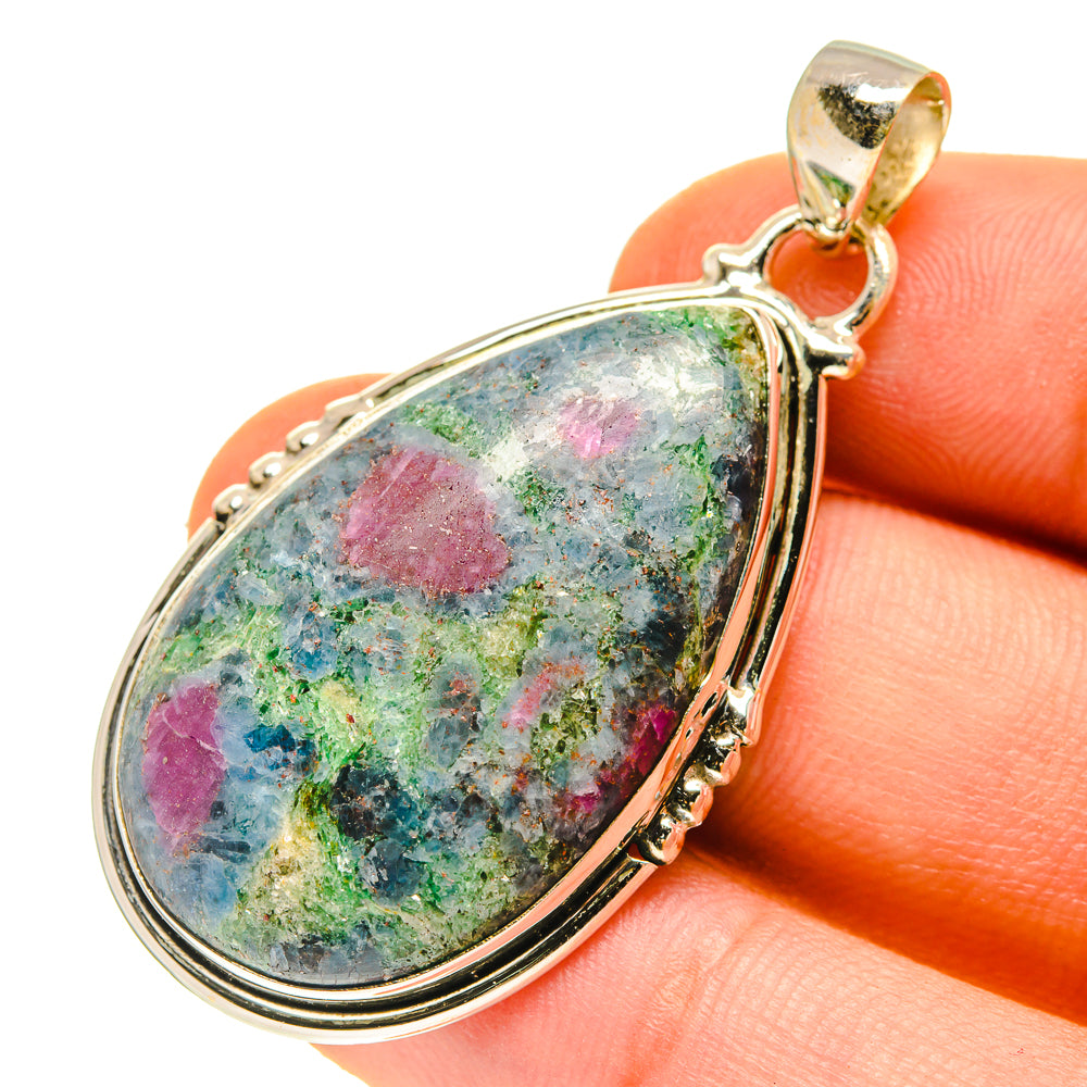 Ruby Fuchsite Pendants handcrafted by Ana Silver Co - PD760207