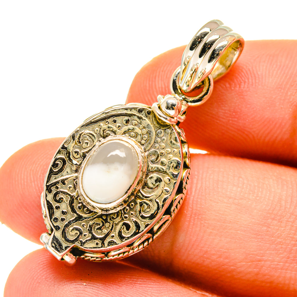 Rainbow Moonstone Pendants handcrafted by Ana Silver Co - PD760209