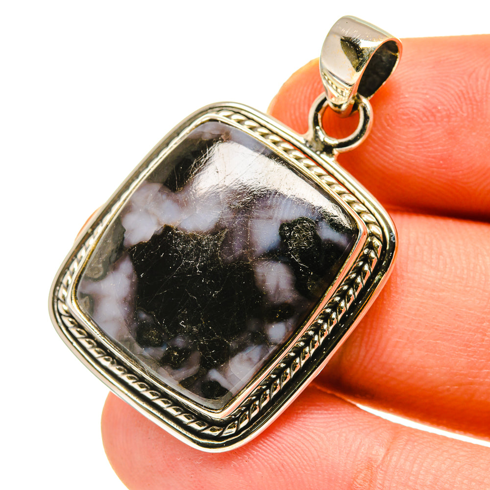 Gabbro Stone Pendants handcrafted by Ana Silver Co - PD760210