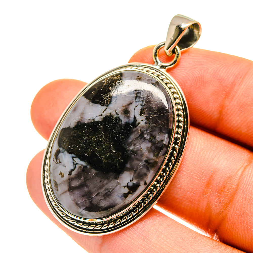 Gabbro Stone Pendants handcrafted by Ana Silver Co - PD760211