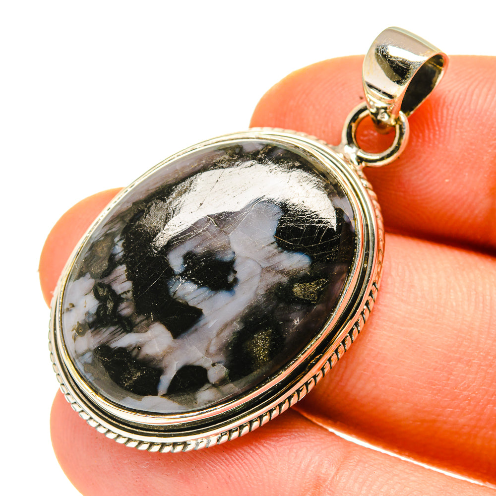 Gabbro Stone Pendants handcrafted by Ana Silver Co - PD760213
