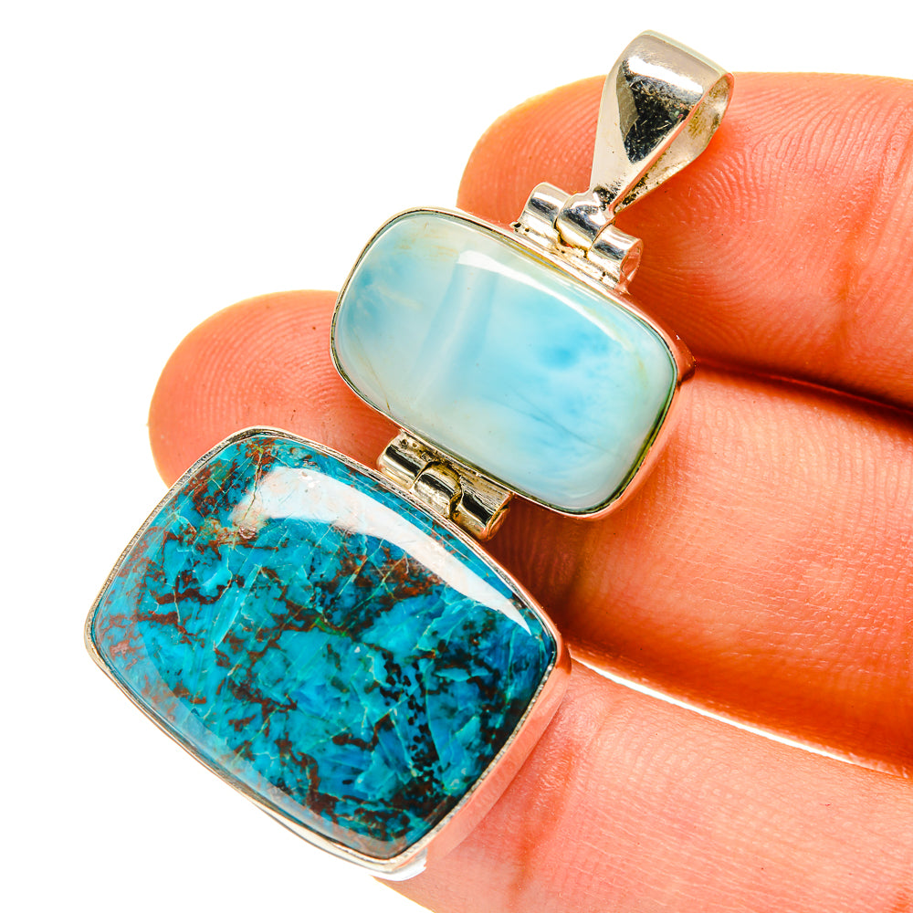 Shattuckite Pendants handcrafted by Ana Silver Co - PD760219