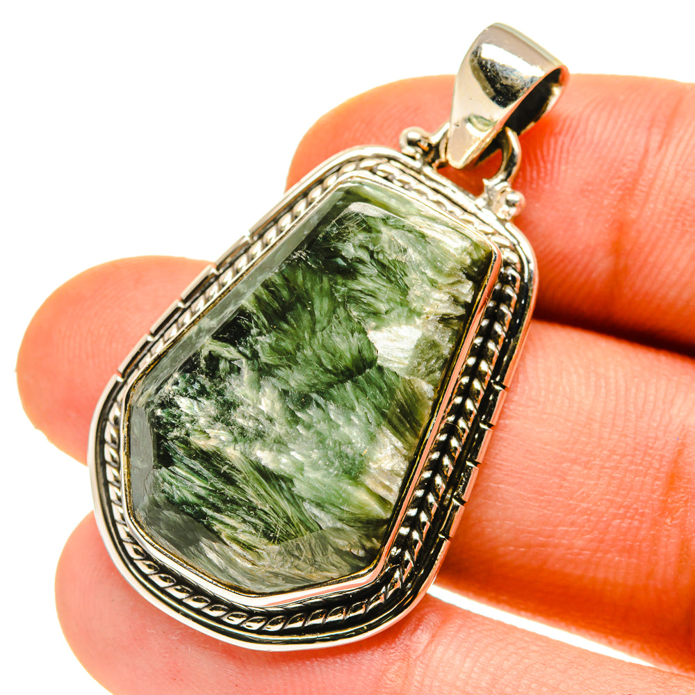 Seraphinite Pendants handcrafted by Ana Silver Co - PD760220