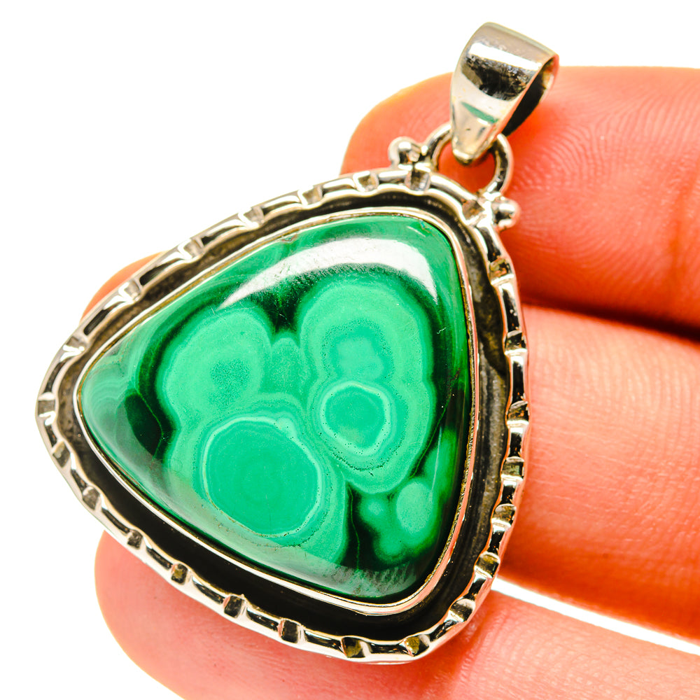 Malachite Pendants handcrafted by Ana Silver Co - PD760222