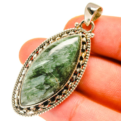 Seraphinite Pendants handcrafted by Ana Silver Co - PD760224