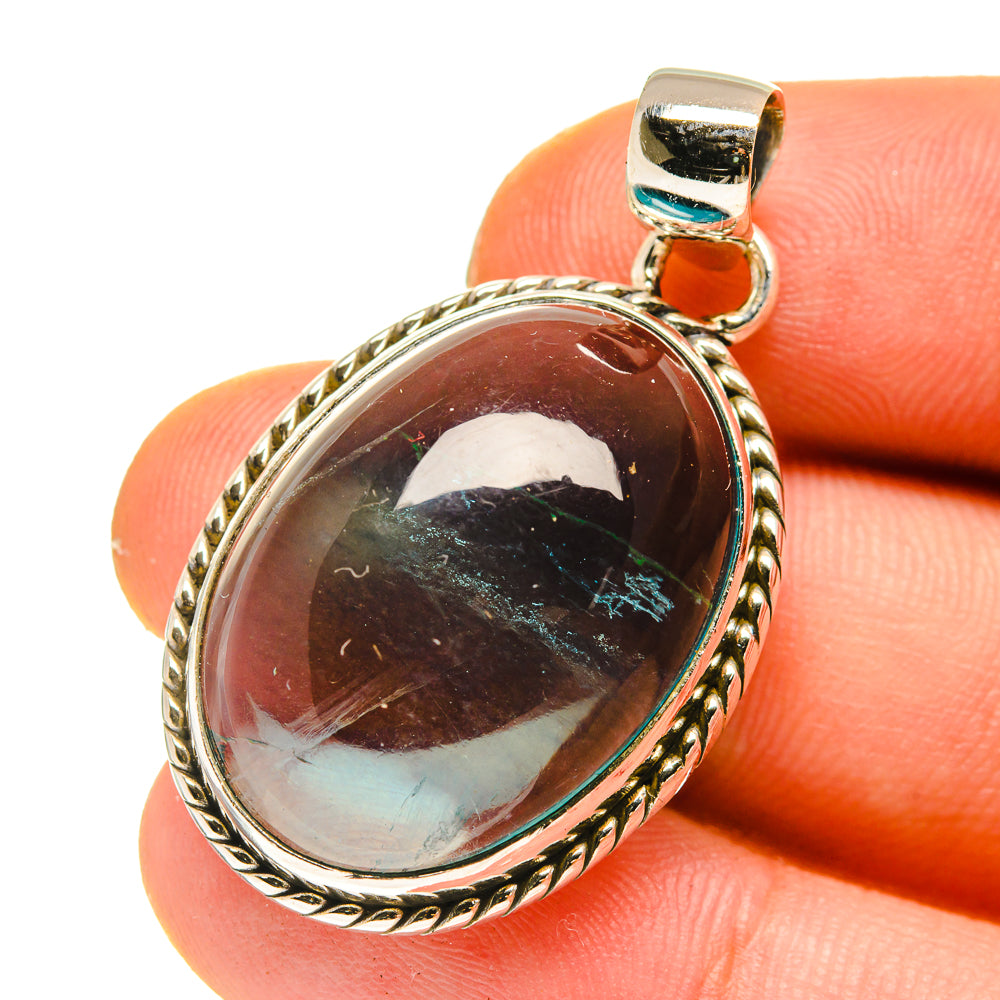 Blue Fluorite Pendants handcrafted by Ana Silver Co - PD760226