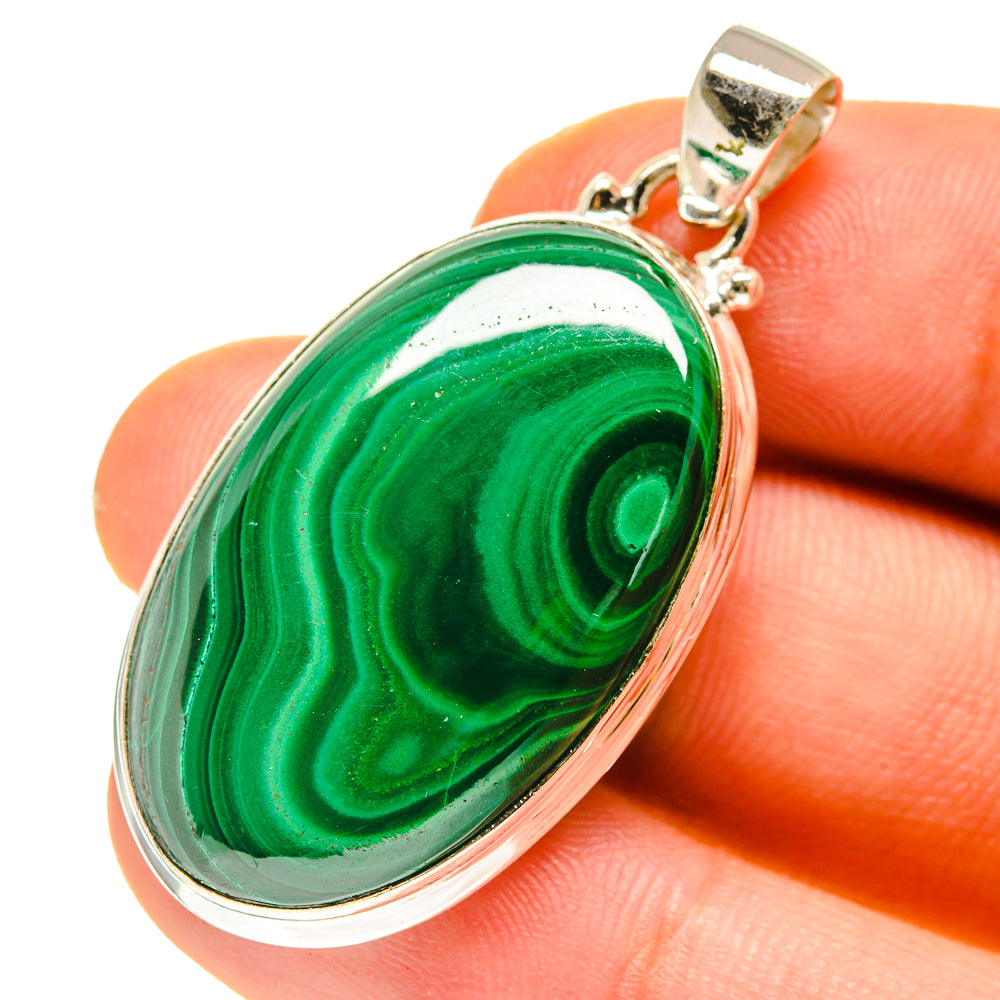 Malachite Pendants handcrafted by Ana Silver Co - PD760229