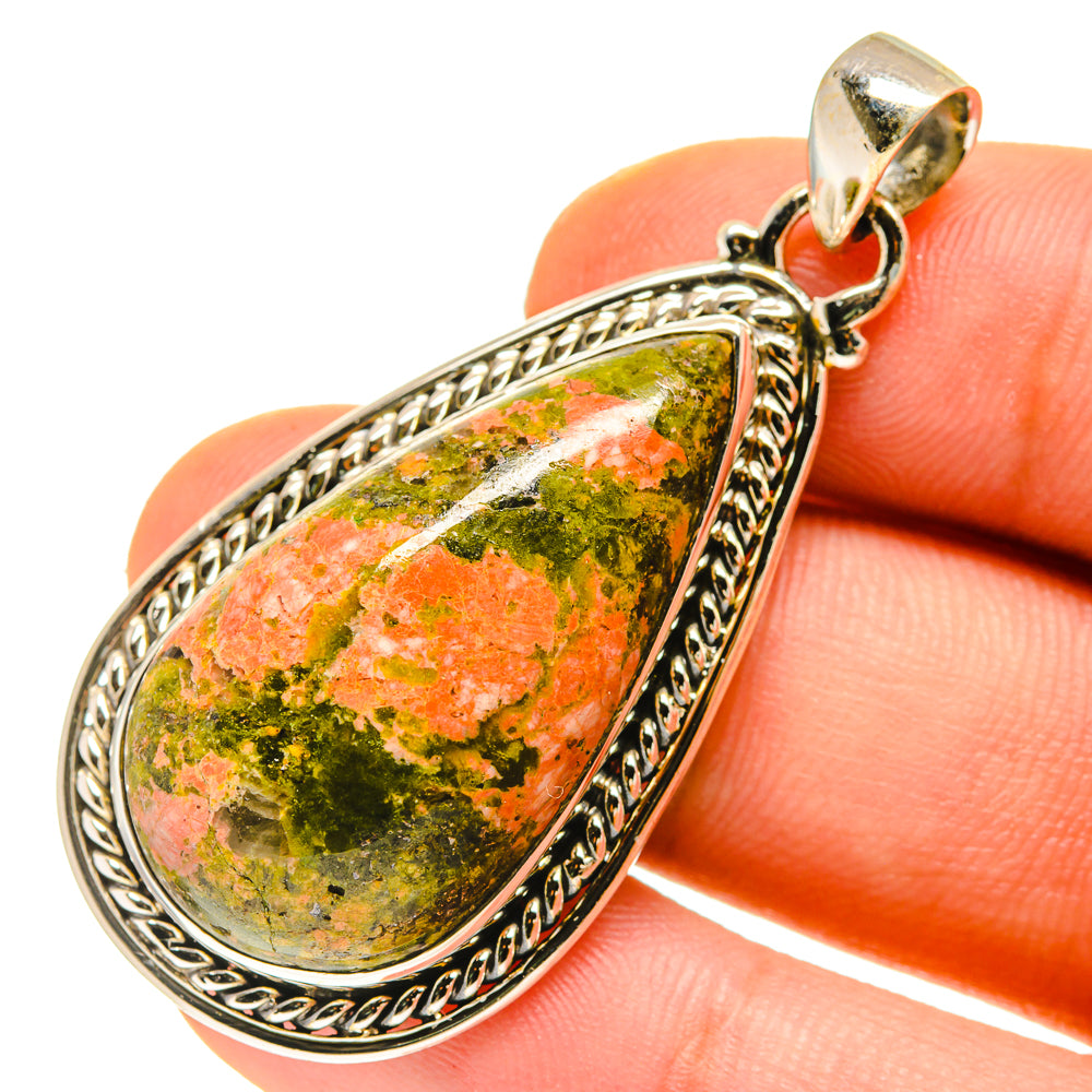 Unakite Pendants handcrafted by Ana Silver Co - PD760231