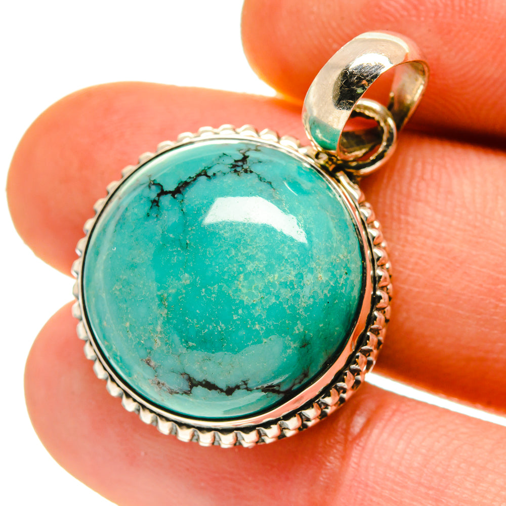 Tibetan Turquoise Pendants handcrafted by Ana Silver Co - PD760234
