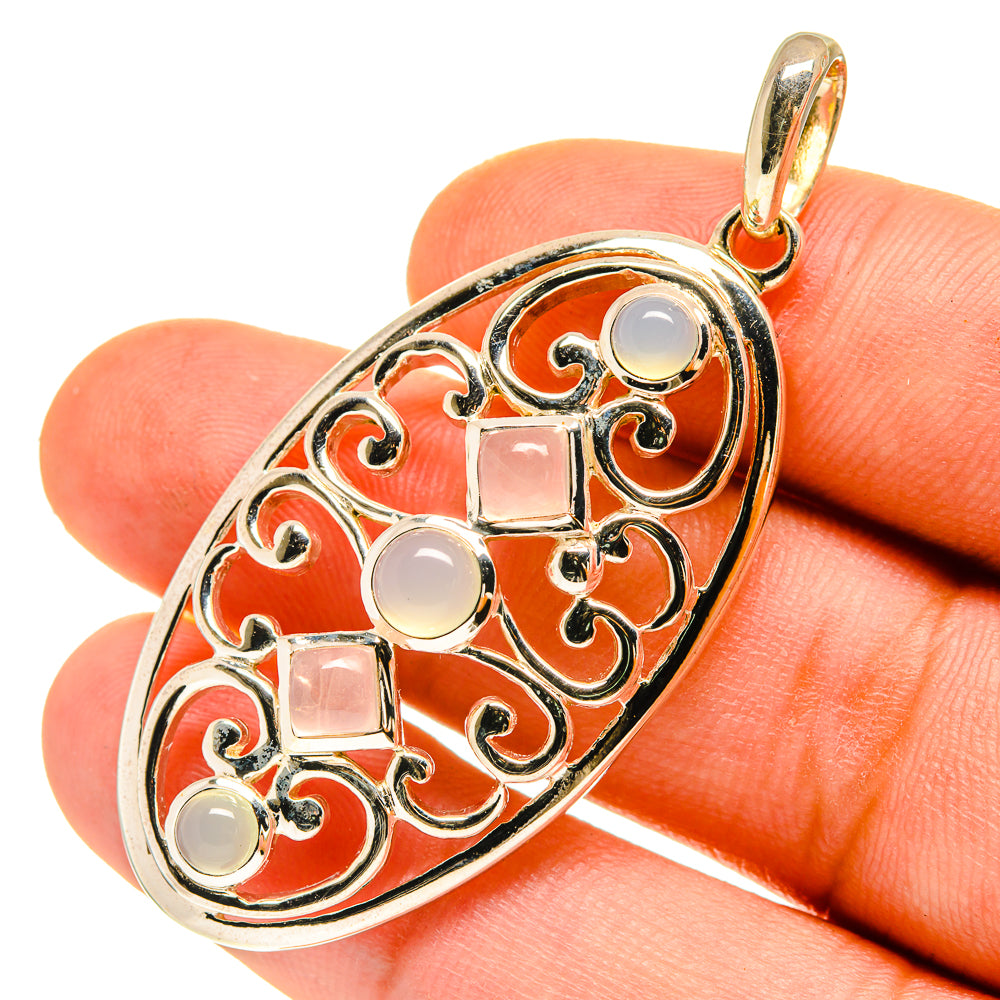 Rainbow Moonstone Pendants handcrafted by Ana Silver Co - PD760243