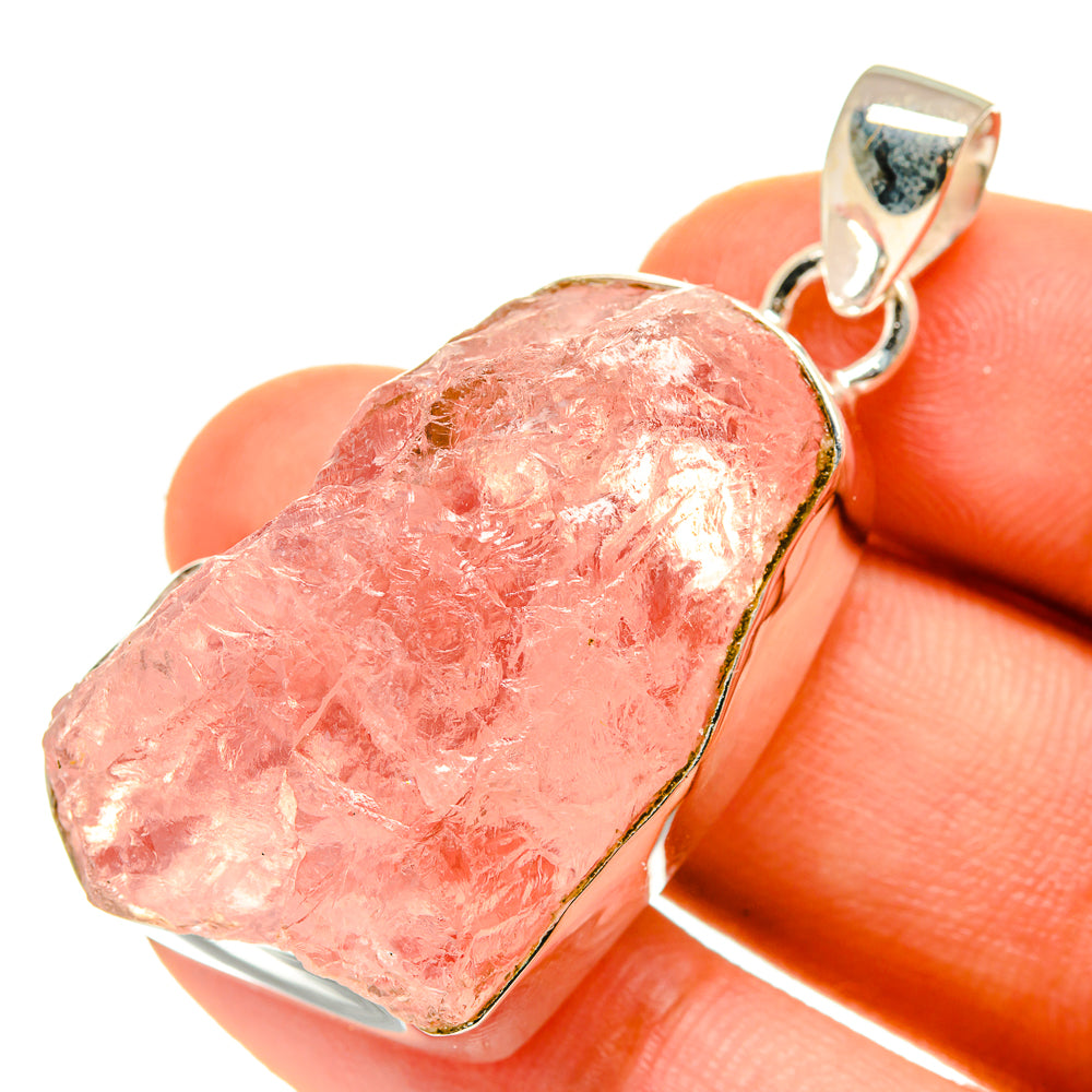 Rose Quartz Pendants handcrafted by Ana Silver Co - PD760250
