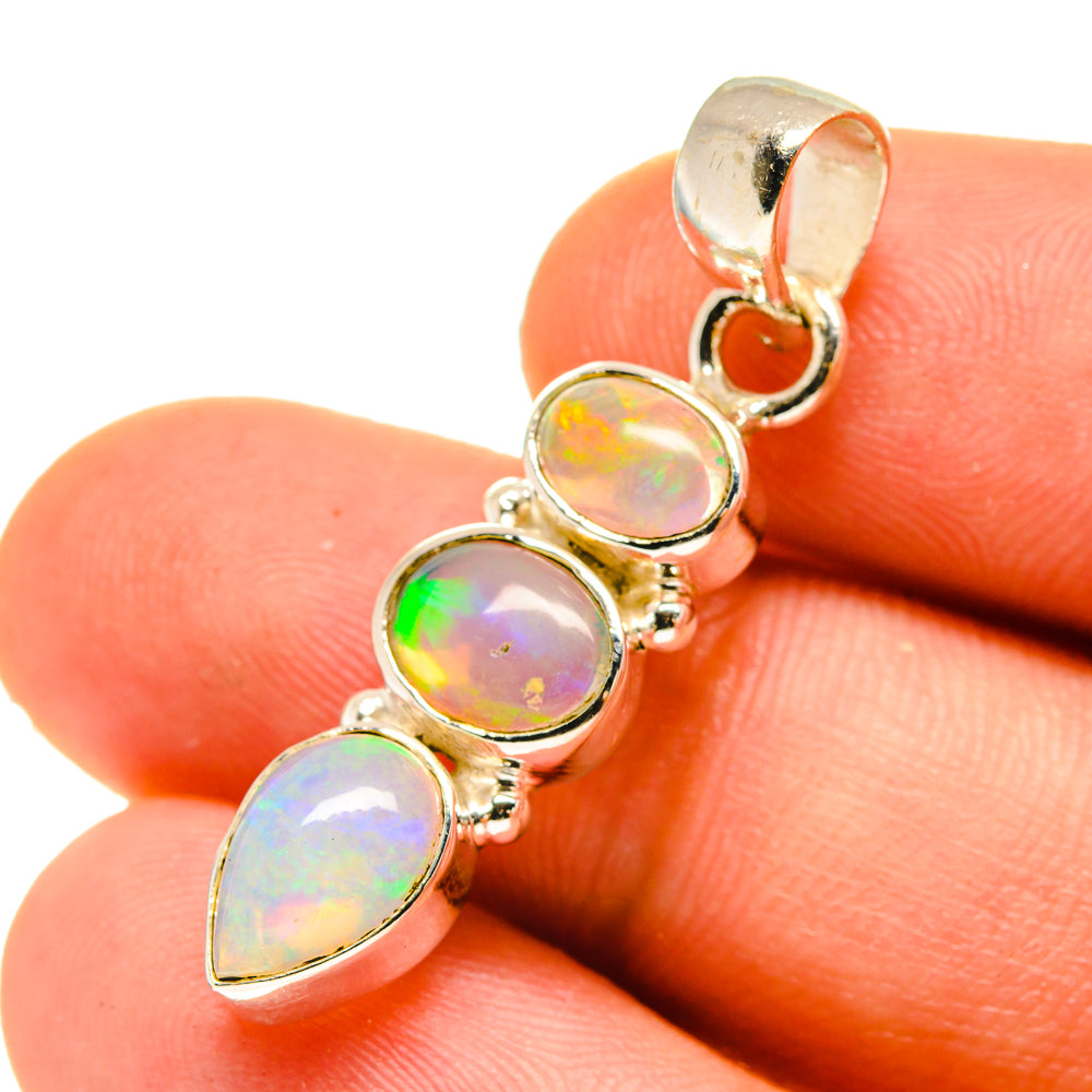 Ethiopian Opal Pendants handcrafted by Ana Silver Co - PD760253