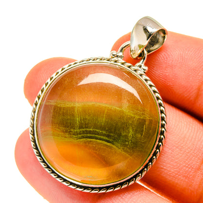 Green Fluorite Pendants handcrafted by Ana Silver Co - PD760254
