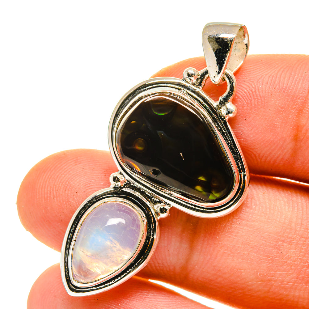 Mexican Fire Agate Pendants handcrafted by Ana Silver Co - PD760266