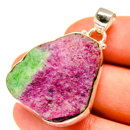 Ruby Zoisite Pendants handcrafted by Ana Silver Co - PD760267